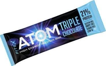 FITEX Atom: Triple Chocolate (dairy-free, gluten-free, all natural protein bar)(3 Pack) by FITEX
