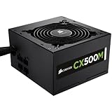 Corsair CX Series, CX500M, 500 Watt (500W), Semi Modular Power Supply, 80+ Bronze Certified