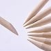 200 Packs Wood Sticks, Double Sided Nail Multifunctional Cuticle Pusher Remover Manicure Pedicure Tool