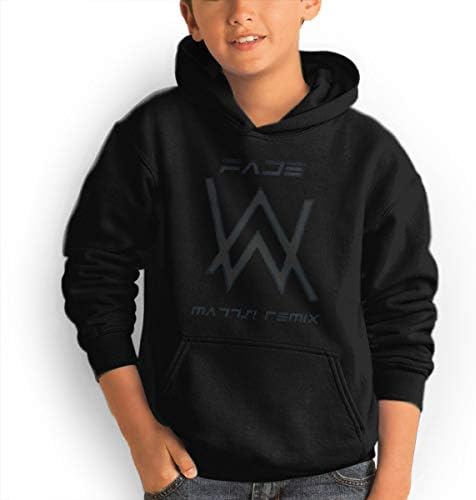 ATOPSHOP Alan Walker Teen Hooded Sweater with Pocket for Boys and Girls White