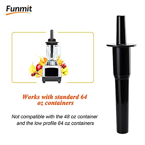 Funmit Classic Blender Tamper Tool Plastic Stick Plunger Replacement for Vitamix Mixer Blenders