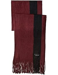 calvin klein Bufanda de rayas llamativas para mujer