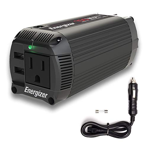 Energizer 150 Watt Dual Power Inverter 12V to 110V, Modified Sine Wave