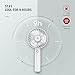TaoTronics Mini Handheld Fan, Personal Portable Fan 2000mAh Rechargeable Battery, USB Rechargeable Fan, 4 Speed Settings Memory Function Home, Office & Travel Use (White)