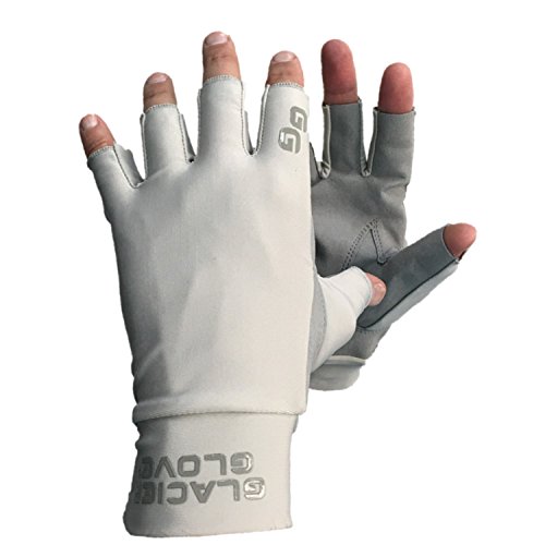 Glacier Glove Ascension Bay Synthetic Leather Palm Gray Sunglove, X-Large