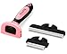 BIBTIM 2-In-1 Deshedding Tool Professional Pet Grooming Brush Kit Best Dog and Cat Hair Shedding Comb, Pink