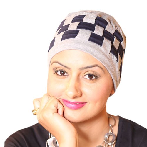 headscarves balck & grey cap ( buy 1 get 1 sleep cap free )