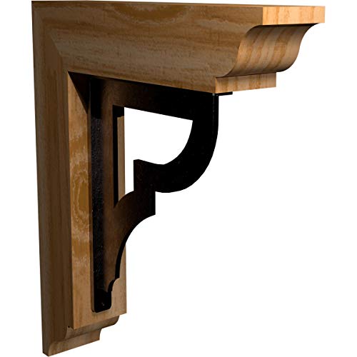 3 1/2"W x 16"D x 19"H Bradford Traditional Ironcrest Smooth Bracket, Western Re…