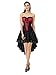 Killreal Women's Gorgeous Theme Party Gothic Steampunk Masquerade Halloween Costume Corset Skirt Set Red/Black X-Large
