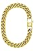 18k Gold Plated Cuban Link Chain Bracelet for Men + Gift Bag