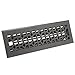 Accord AMFRPWM414 Floor Register with Marquis Design, 4-Inch x 14-Inch(Duct Opening Measurements), Cast Iron Pewter