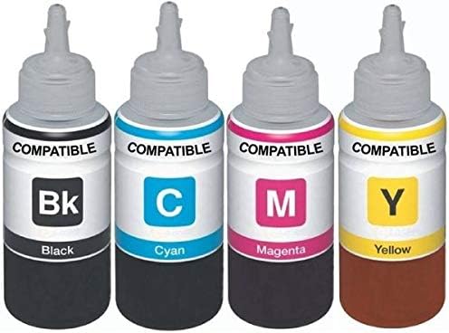 Spherix Refill Ink for Brother J 3520/3720 ; J2320 / J2720 Printers Compatible with Brother LC 589/583 ; LC663, 665/669 Ink Cartridges - 100 ML Each Bottle - Cyan, Magenta, Yellow & Black