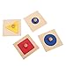 LEADER JOY Montessori Thick Single/Multiple Materials Insets Single Shape Puzzles Toddler Preschool Toys Learning Materials