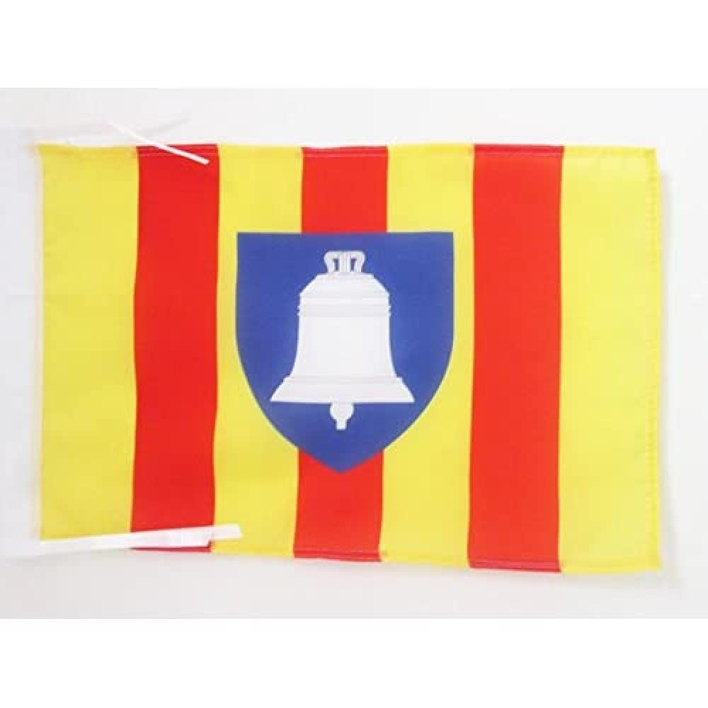 AZ FLAG - French Department of Ariège Flag - 18'' x 12'' - 100% Polyester France Small Banner with Two Cords - Fade Resistant - Vivid Colors - 18x12 in - 45x30 Cm — image 1
