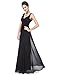 Ever-Pretty Double V-Neck Elegant Ruched Waist Ladies Long Evening Dress 08110