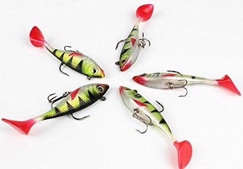 Jig Wobblers Lure Sea 5pcs/lot Fishing Lures Soft Plastic Artificial Bait 8.5cm Ice Tackle