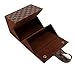 4 Slots Foldable Checkered Sunglasses Travel Organizer Case Multiple PU Vegan Leather Eyeglass Display Storage Box for Men Women