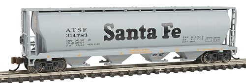 Bachmann Industries Inc. Canadian 4-Bay Cylindrical Grain Hopper Santa Fe - N Scale