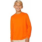 INGEAR Boys Rash Guard Long Sleeve Swim Shirt - Quick Dry UPF 50+, Kids Fishing Shirt, Dry fit Shirts for Boys Sizes XS-XL