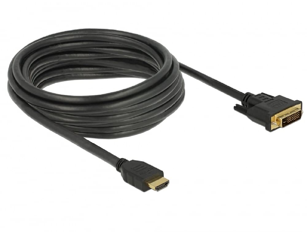 Delock HDMI to DVI 24+1 Cable Bidirectional Video Cable Adapter 5.0m