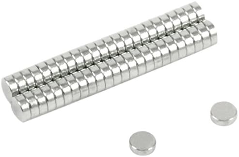 N35 Neodymium Magnet for Arts Crafts, Model Making, DIY, Hobbies and Packaging - 3mm dia x 1mm thick - 0.13kg Pull - Pack of 50