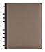 TUL Custom Note-Taking System Discbound Notebook, Letter Size, Leather Cover, Gray