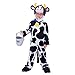 Spooktacular Creations Unisex Toddler Cow Costume Jumpsuit Outfit with Milking Bucket for KIds Child Boys and Girls Halloween Costume Cosplay, Trick or Treat Farm Party Dress Up (3T(3-4yrs))