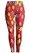Sister Amy Women's High Waist Printed Santa Claus Ankle Elastic Tights Legging