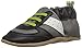 Robeez Boys' Soft Soles Loafer, Super Sporty - Grey/Lime, 6-12 Months M US Infant