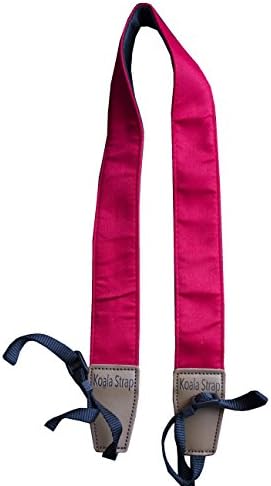 Koala Cam - Premium Soft DSLR Camera Neck &amp; Shoulder Strap - For Sony Canon Nikon Pentax - Beautiful Cotton - Fits All Brands (Red)