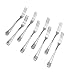 Fruit Forks, Koyaya lifestyles 8-piece Stainless Steel Three Prong Forks Bistro Cocktail Forks Tasting Appetizer Forks Set Mini Cake Forks (Fruit-Fork)