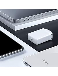 AUKEY Cargador USB C con 30 W de entrega de energía 3.0 & GaNFast Tech, ultra delgado USB PD Cargador de pared con enchufe plegable, compatible con iPhone Xs Xs Max XR, Nintendo Switch, MacBook Air, y más