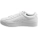 PUMA Women's Vikky Platform Leather, White-White-White, 8 M US