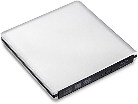 External CD Drive DVD Drive USB 3.0 Portable CD DVD RW Drive Burner Writer Rewriter- Aluminum External DVD CD Drive Player for Laptop Desktop Macbook Pro Air, Mac and Windows 10/8/7