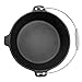 Winterial Cast Iron Camping Dutch Oven Cookware, Durable Cooking Set, Black