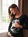 Pregnancy Funny Sexy Pregnant Xray Skeleton Baby Boy Maternity Long Sleeve Shirt Medium Black