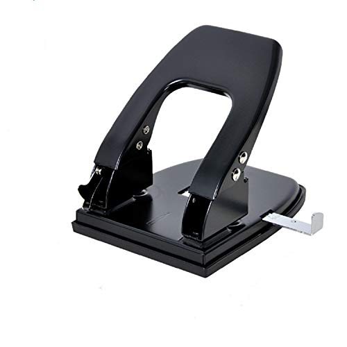Hanghs Double Hole Puncher, 30 Sheet Punch Capacity, Low Force, Black - Thumbnail 6