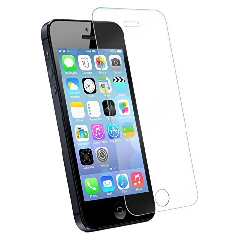 Balee iPhone 5s Screen Protector,Ultra Thin Anti-Scratch Tempered Glass Screen Protector for iPhone 5S, 5, 5c,SE