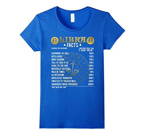 Womens Libra Facts T Shirt Libra Awesome Horoscope Medium Royal Blue Buy Online In Japan Zodiac Facts Sign Birth Gifts Shirts Nt012 6q Products In Japan See Prices Reviews And Free