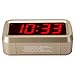 Timegyro Alarm Clock for Bedrooms, LED Digital Clock Battery Operated Small Wall Clock with 3 Level Brightness Adjustable,Snooze,12/24Hr,1.2