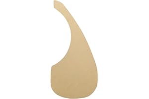 MECCANIXITY Acoustic Guitar Pickguard Fit 41 Inch Self Adhesive Right Handed Acoustic-Electric Guitar Parts Long Water Drop Shape Transparent