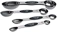Prepworks by Progressive Magnetic Measuring Spoons, Set of 5 Includes ¼ tsp, ½ tsp, 1 tsp, ½ Tbsp and 1 Tbsp