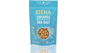 Biena Chickpea Snacks, Sea Salt, 5 Ounce