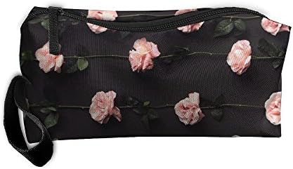Rose Flora Zipper Receiving Package Makeup Bag Pencil Pen Case Makeup Bag Set For Unisex