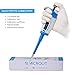 MICROLIT Single-Channel Pipettes with Adjustable Volume, Accurate and Calibrated Micropipette Ergonomic Design for 10-100ul Liquid Capacity, Compatible with 200ul Pipette Tips