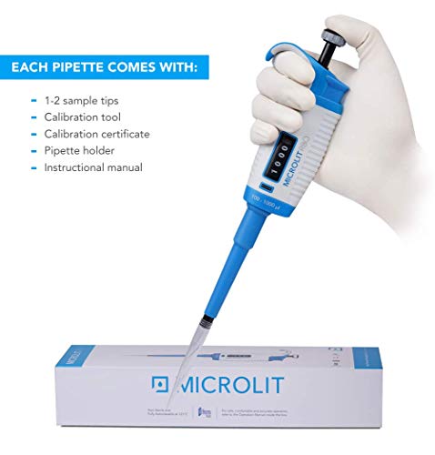 Kit Micropipette Professionale - 4 Pipette + Puntali Sterili + Supporto | Ideale Per Laboratorio, Ricerca - Foto 7