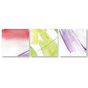 Abstract Color Home Artwork for Living Room Bedroom x3 Panels