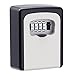 KIPRUN Key Storage Lock Box, 4-Digit Combination Lock Box, Wall Mounted Lock Box, Wall Mounted Key Safe Box/Security Key Holder/Code Storage Case/Cipher Lock Box