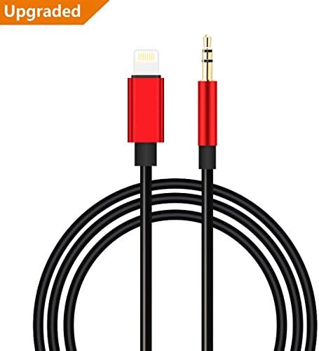 WamGra Lightning to 3.5mm Male Aux Stereo Audio Cable, Car Aux Audio Cord for Apple(ios 11 or Up to Later), Aux Cable for iPhone,iPad,iPod,Car/Home Stereo,Speaker,Headphones,Echo Dot, Sony,Beats&amp;More