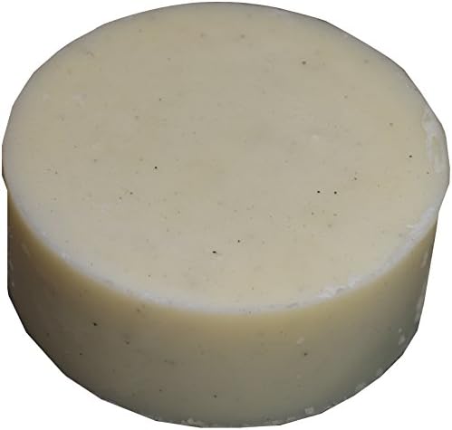 Organic Vegan Shaving Soap with Vetiver and Eucalyptus, 2.65 Ounces with Tin Container, Hand Made in France